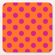Fuchsia bolinhas em laranja