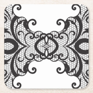 Porta-copo De Papel Quadrado Fundo 2 do laço