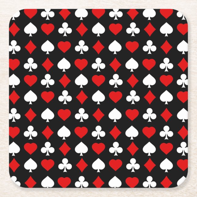 Porta-copo De Papel Quadrado Fundo com ternos (Frente)