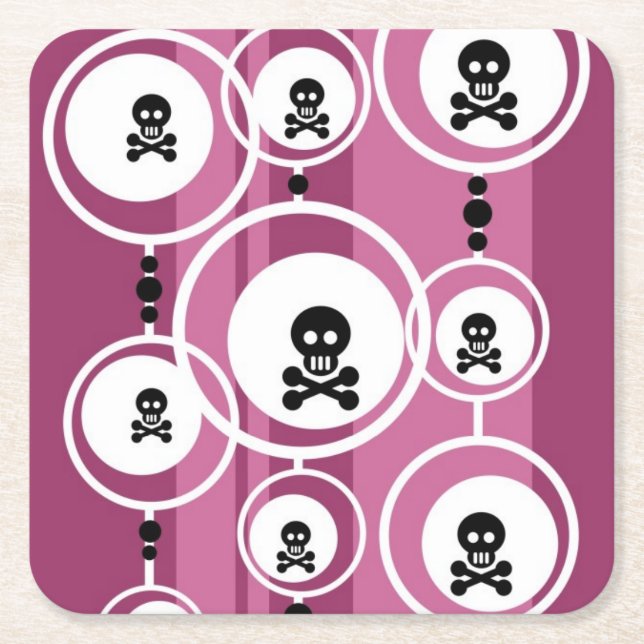 Porta-copo De Papel Quadrado Fundo do Grunge (Frente)