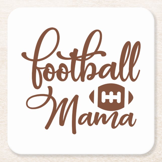 Porta-copo De Papel Quadrado Futebol Mama (Frente)