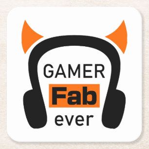 Porta-copo De Papel Quadrado gamer fab-ever