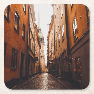 Porta-copo De Papel Quadrado Gamla Stan, Estocolmo, Suécia 