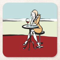 Garota Aproveitando Vinho Vermelho Em Um Café