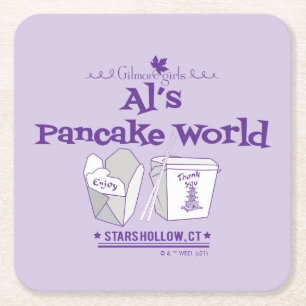 Porta-copo De Papel Quadrado Garotas Gilmore Mundo de Pancake de Al