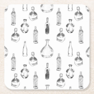 Porta-copo De Papel Quadrado Garrafas de bebidas