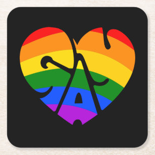 Porta-copo De Papel Quadrado Gay