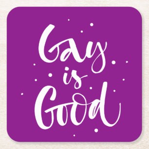 Porta-copo De Papel Quadrado Gay é bom