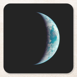 Porta-copo De Papel Quadrado geek do universo espacial da ciência do planeta Te