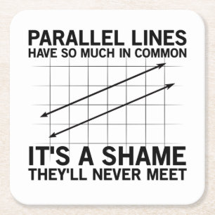 Porta-copo De Papel Quadrado Geometria Matemática  Presente de Estudantes de M
