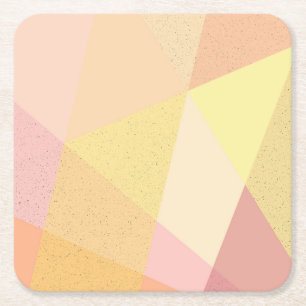 Porta-copo De Papel Quadrado Geometria moderna colorida com espalhadores