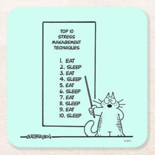 Porta-copo De Papel Quadrado Gerenciamento de Tempo