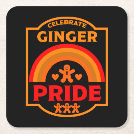 Porta-copo De Papel Quadrado Ginger Haired Pride