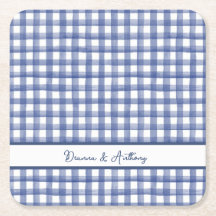 Gingham Azul Náutico de Verão, Xadrez 4 de Julho