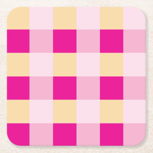 Porta-copo De Papel Quadrado Gingham Pattern