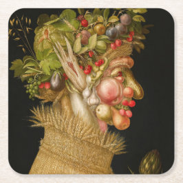 Porta-copo De Papel Quadrado Giuseppe Arcimboldo - Verão