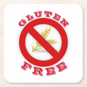 Porta-copo De Papel Quadrado Gluten Free