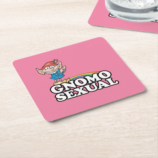 Porta-copo De Papel Quadrado Gnomosexual (Inclinado)