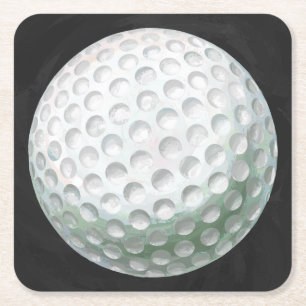 Porta-copo De Papel Quadrado Golf Ball