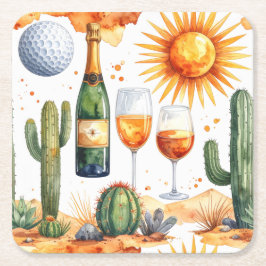 Porta-copo De Papel Quadrado Golf no Arizona Guardanapos