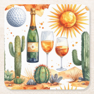 Porta-copo De Papel Quadrado Golf no Arizona Guardanapos