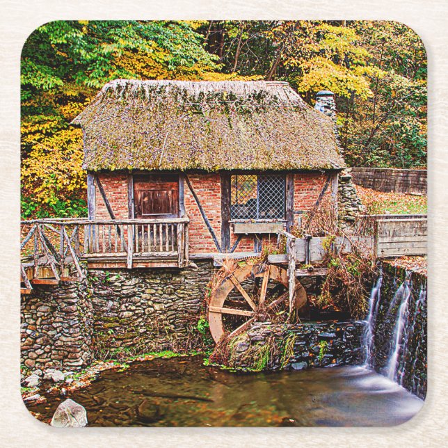 Porta-copo De Papel Quadrado Gomez Mill (Frente)