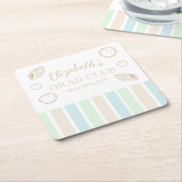 Porta-copo De Papel Quadrado Grad Club Beach Party