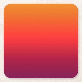 Porta-copo De Papel Quadrado Gradiente de Ombre Glória Morning