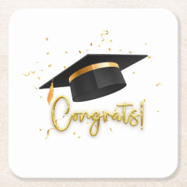 Porta-copo De Papel Quadrado Graduation Celebration Collection