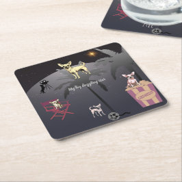 Porta-copo De Papel Quadrado Grande Estrela Dazzling