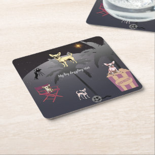 Porta-copo De Papel Quadrado Grande Estrela Dazzling