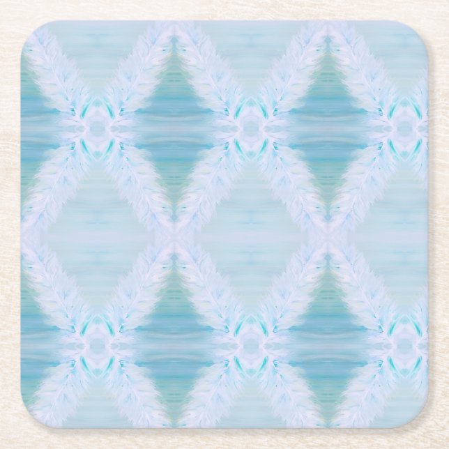 Porta-copo De Papel Quadrado Grande Febre Branca (Frente)