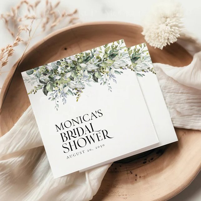 Porta-copo De Papel Quadrado Greenery Herbal Chá de panela (Criador carregado)