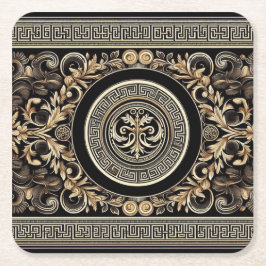 Porta-copo De Papel Quadrado Grego antigo