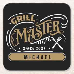 Porta-copo De Papel Quadrado Grill Master Personalizado