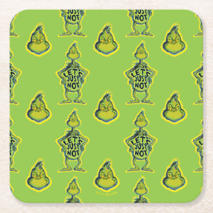 Porta-copo De Papel Quadrado Grinch Malicioso Divertido Vamos Apenas Não Cita