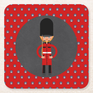 Porta-copo De Papel Quadrado Guarda Boy Festa de aniversário de Londres