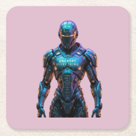 Porta-copo De Papel Quadrado Guardian Encrypt Everything