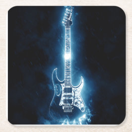 Porta-copo De Papel Quadrado Guitar Candy Tin