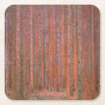 Porta-copo De Papel Quadrado Gustav Klimt Fir Forest Tannenwald árvores vermelh<br><div class="desc">Vintage Gustav Klimt Fir Forest - Art Nouveau Red Trees Esta bela pintura de safra de árvores é feita pelo mestre artista Gustav Klimt. A pintura, chamada Floresta Fir I, ou Tannenwald, nos mostra uma bela paisagem com Árvores Vermelhas, através de uma floresta densa. Gustav Klimt capturou o sentimento de...</div>