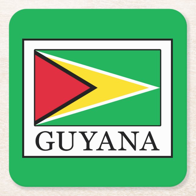 Porta-copo De Papel Quadrado Guyana (Frente)