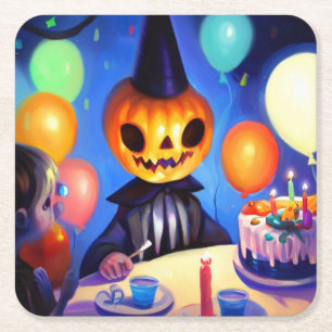 Porta-copo De Papel Quadrado Halloween - Aniversário 2
