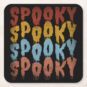 PORTA-COPO DE PAPEL QUADRADO HALLOWEEN ASSOMBRADO ASSOMBRADO