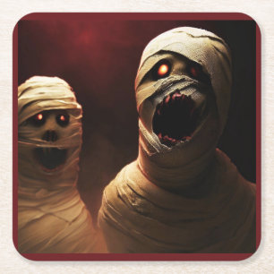 Porta-copo De Papel Quadrado Halloween - Mamãe 3