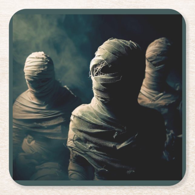 Porta-copo De Papel Quadrado Halloween - Mamãe 4 (Frente)