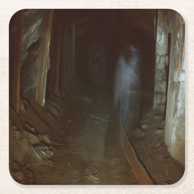 Porta-copo De Papel Quadrado Halloween - Mina Assombrada 1 (Frente)