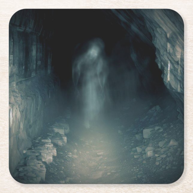 Porta-copo De Papel Quadrado Halloween - Mina Assombrada 2 (Frente)