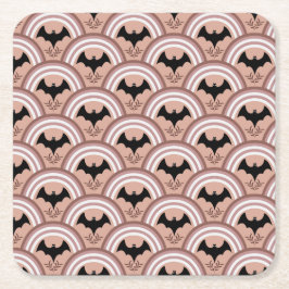 Porta-copo De Papel Quadrado Halloween Rainbow