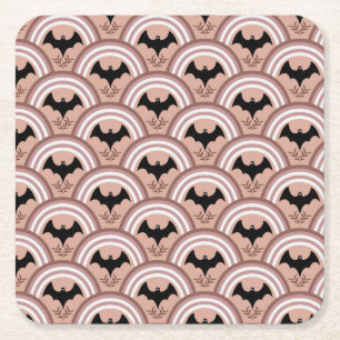 Porta-copo De Papel Quadrado Halloween Rainbow