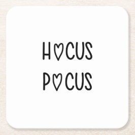 Porta-copo De Papel Quadrado Handwritten hocus pocus